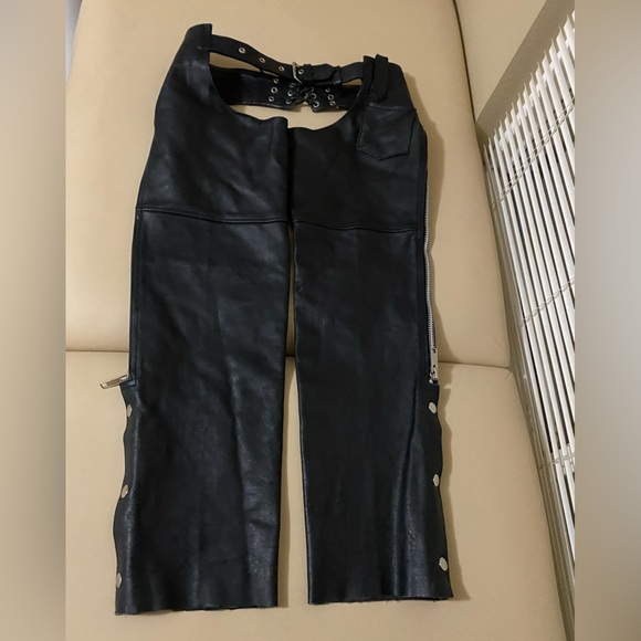 Motorcycle Leather Chaps by UNIK - Picture 2 of 13